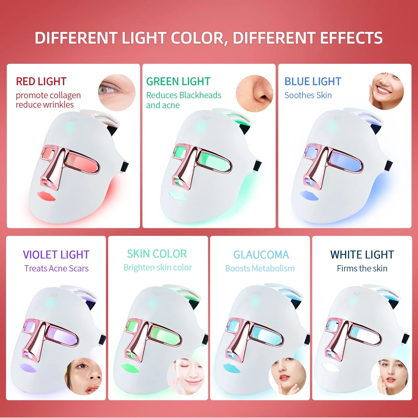 Seven Color Light Photon Rejuvenation Beauty Instrument image 3